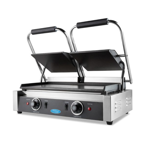 Kontaktgrill - Glat - Dobbelt Grillplade - 2 x 22cm