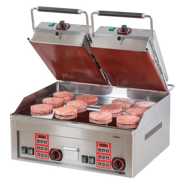 Elektrisk Clam kontaktgrill - Burger Steger - 12 bøffer