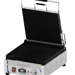 Kontaktgrill Premium rillet - rillet med timer - XL