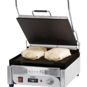 Kontaktgrill premium glat - glat med timer - XL