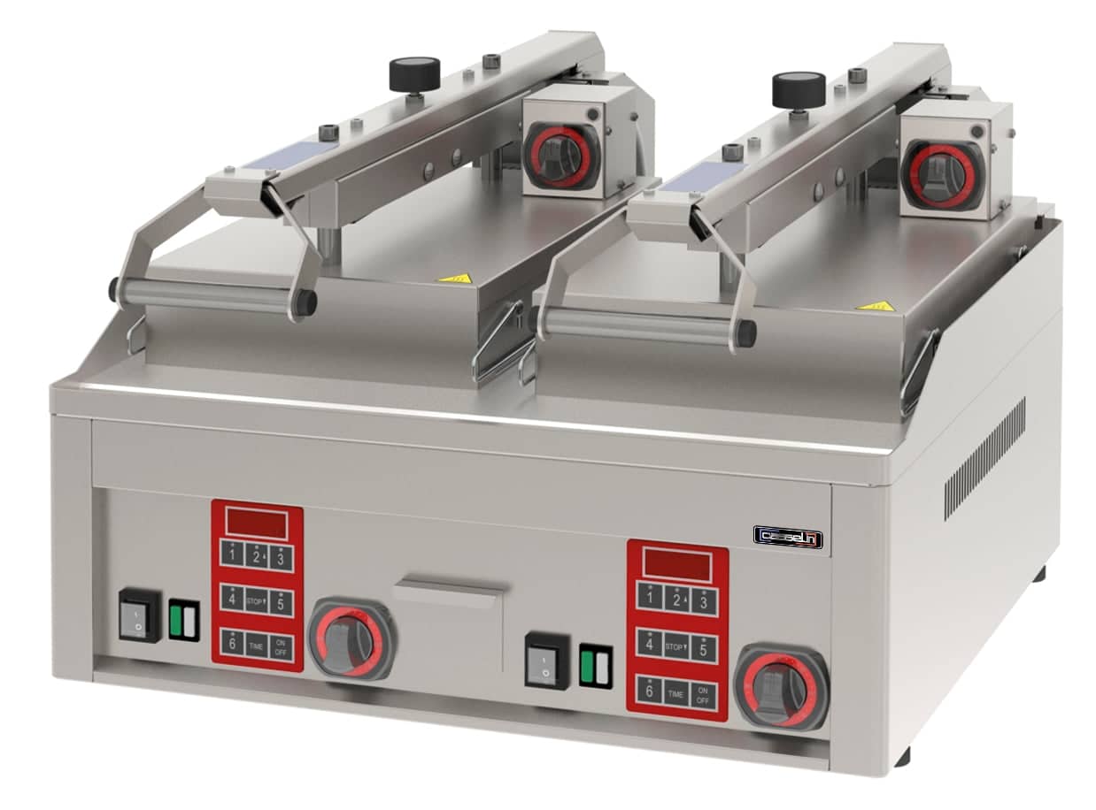 Elektrisk Clam kontaktgrill - Halvautomatisk dobbelt